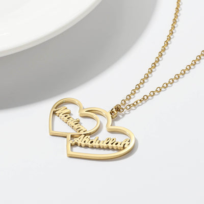 Custom Nested Hearts Necklace