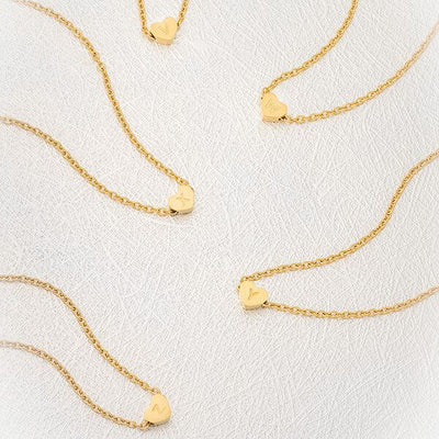 ZUDO initial heart necklace
